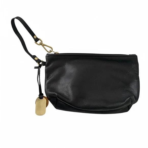 R.RIVETER Black Leather Clutch Purse - Picture 2 of 3